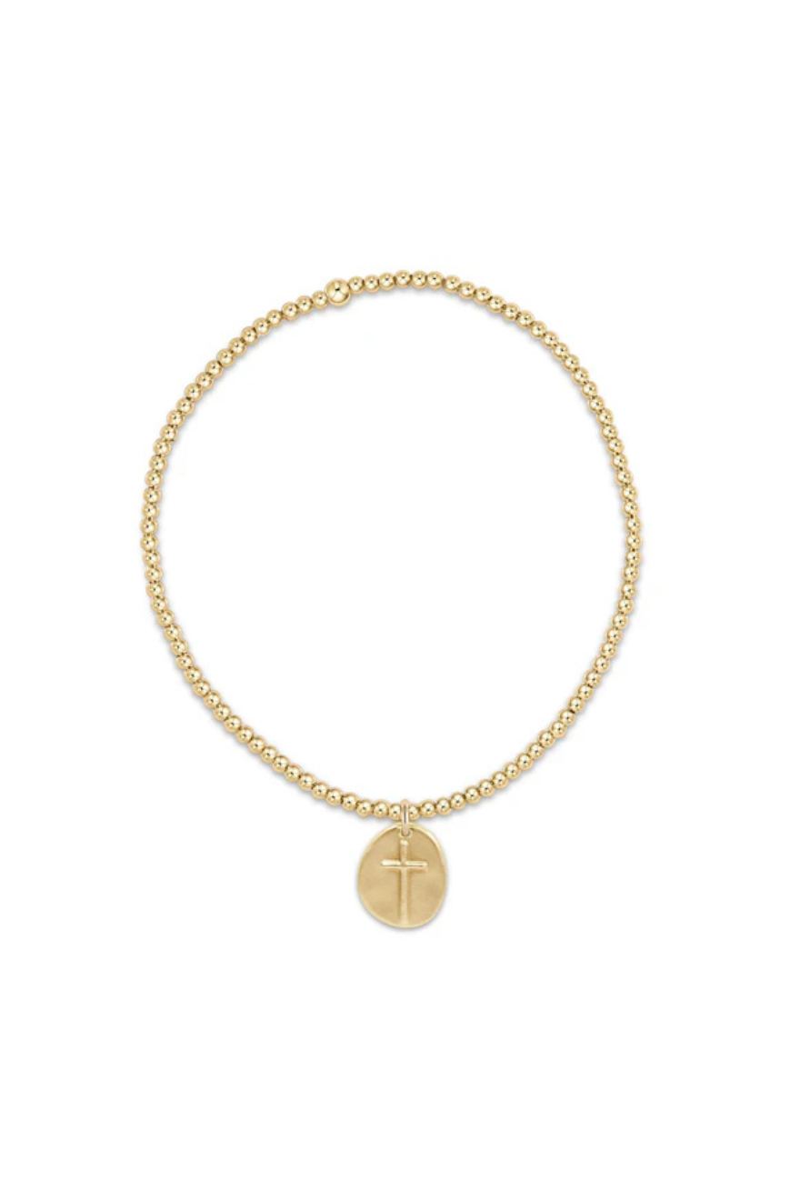 Enewton Classic Gold 2mm Bead Bracelet - Inspire Small Gold Charm