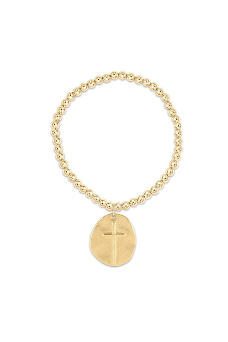 Enewton Classic Gold 4mm Bead Bracelet - Inspire Gold Charm