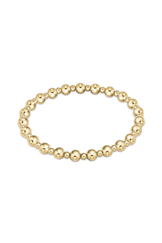 Enewton classic gratefu lpattern 5mm bead bracelet-gold