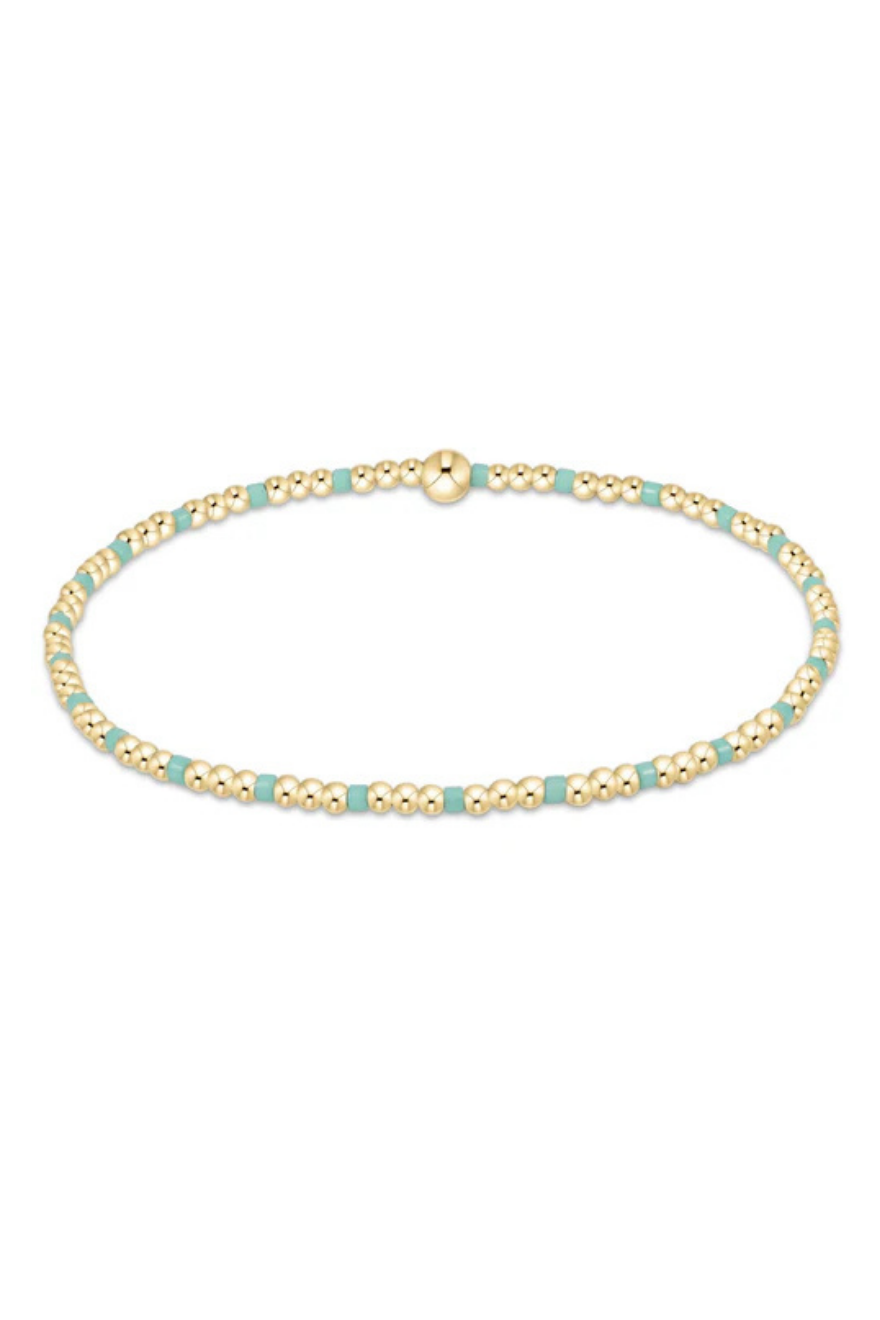 Enewton Hope Sincerity Pattern 2mm Bead Bracelet - Mint