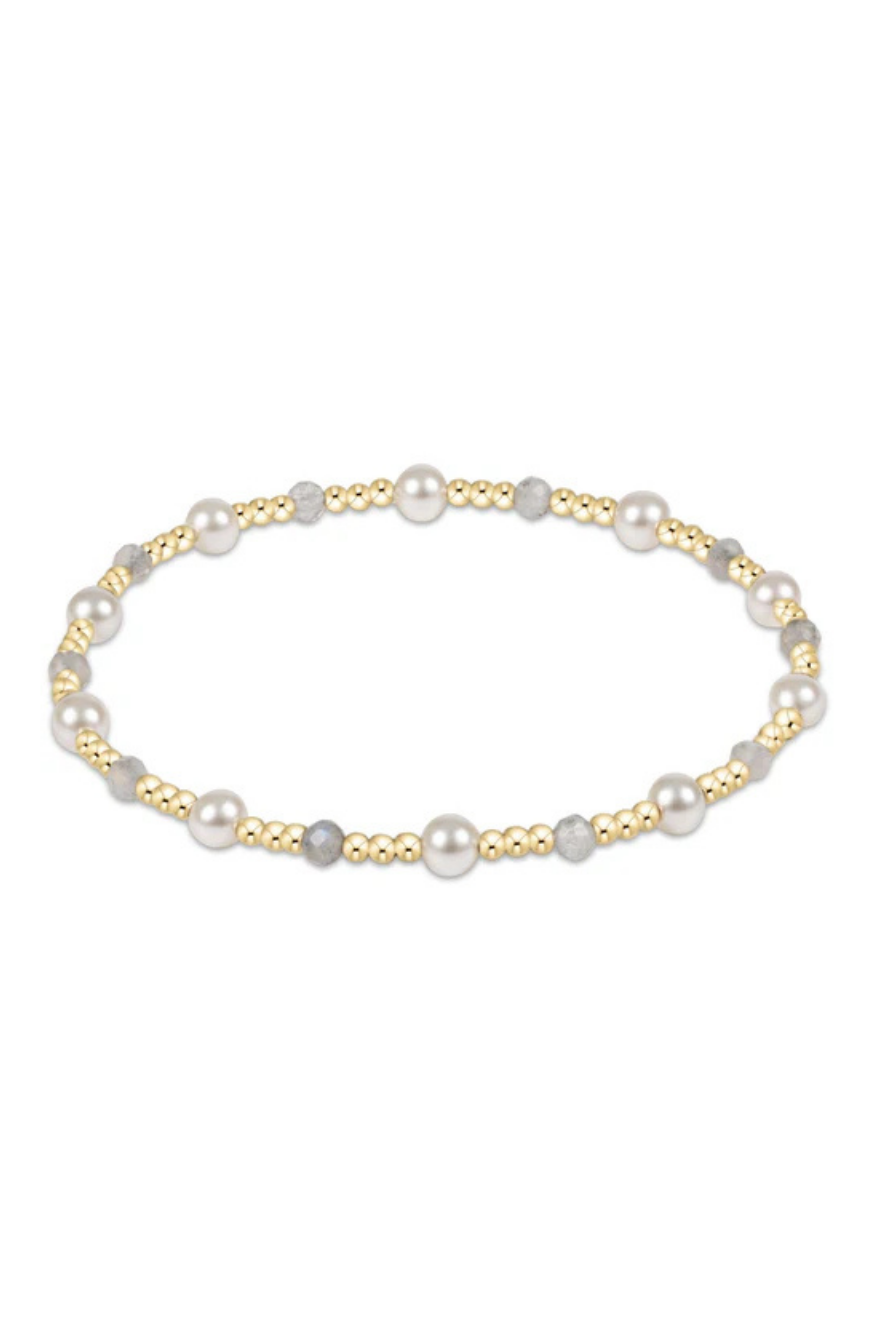 Enewton Pearl Sincerity Pattern 4mm Bead Bracelet - Labradorite