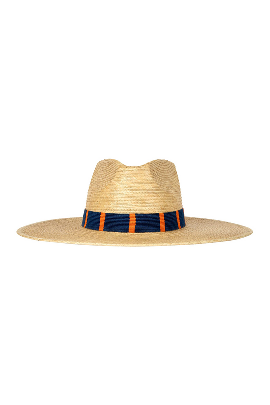 Navy & Orange Sunshine Tienda Palm Hat
