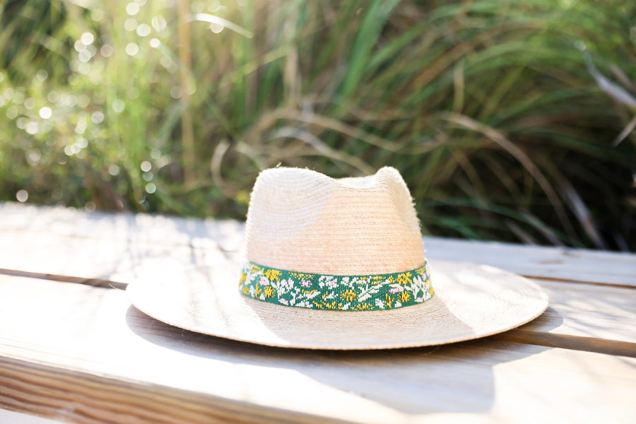 Paradise Floral Palm Hat Sunshine Tienda Cabana Seaside Florida