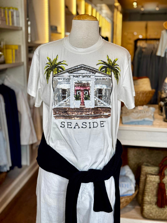 Queen of Sparkles Seaside Post Office Tee